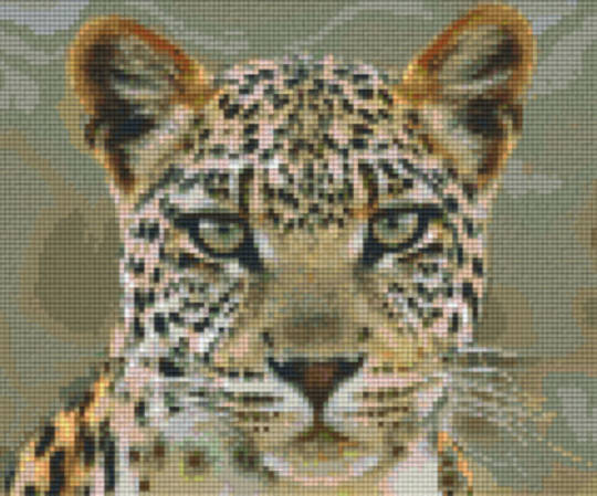 Leopard Six [6] Baseplate PixleHobby Mini-mosaic Art Kits